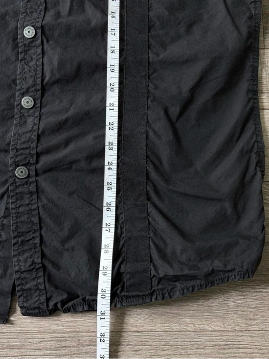 INC International Concepts Long Sleeve Snap Button Up Size XL Black Skull Grunge - Picture 9 of 11